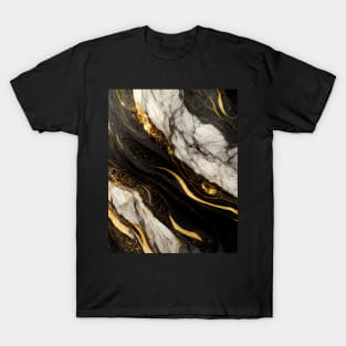 Black and Gold Marble T-Shirt